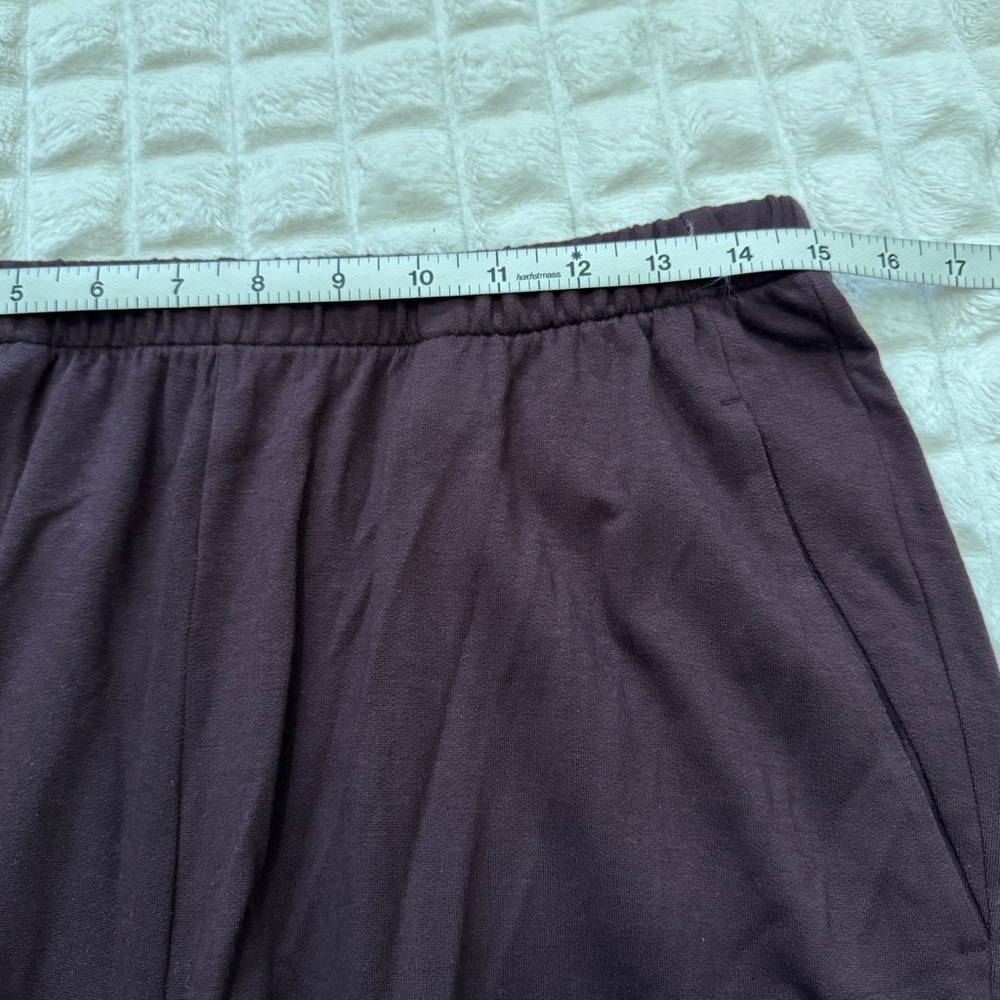 Eileen Fisher Small Plum Purple Pull On Elastic‎ High Waist Pants - Picture 3 of 8
